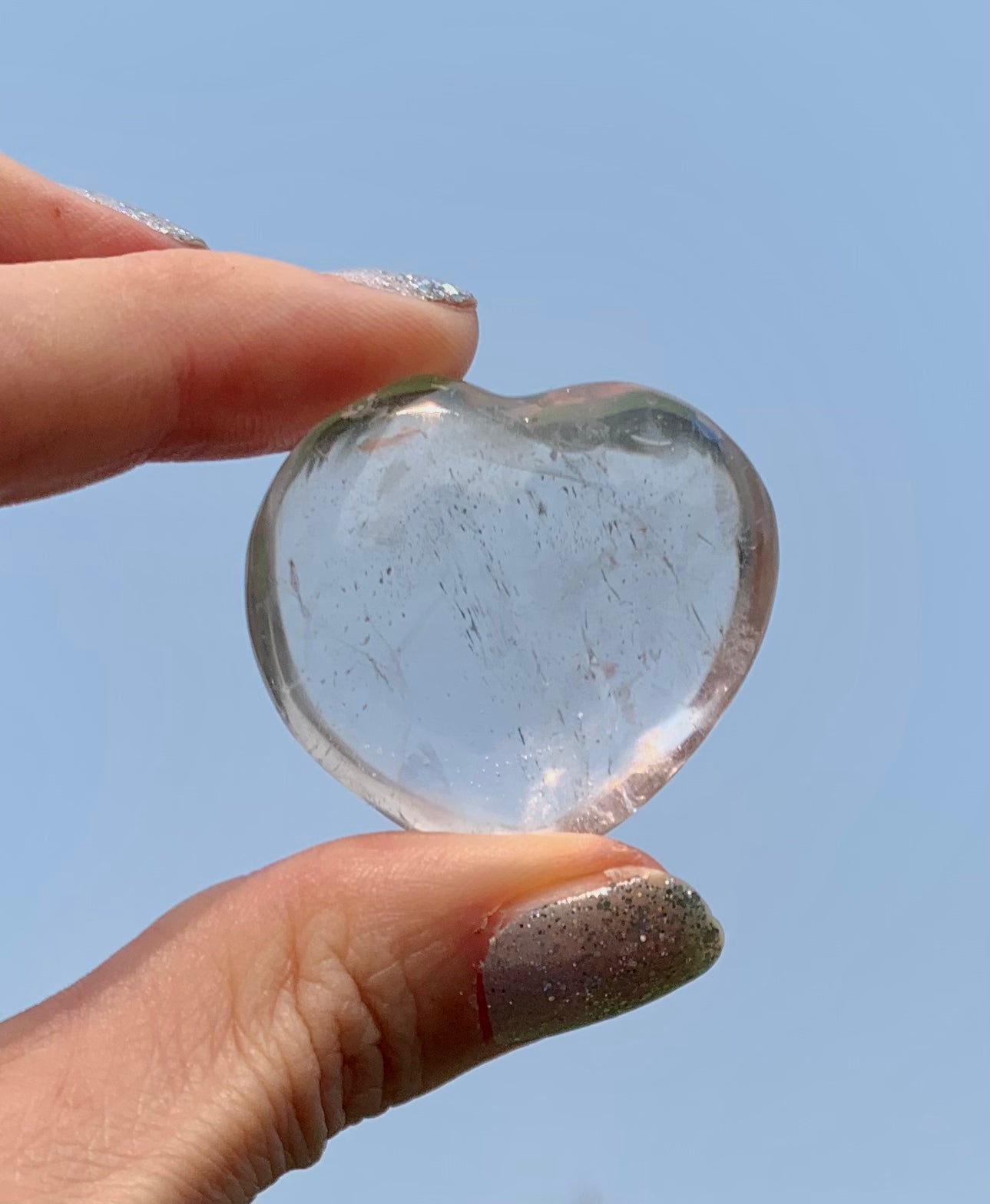 Clear Quartz Heart