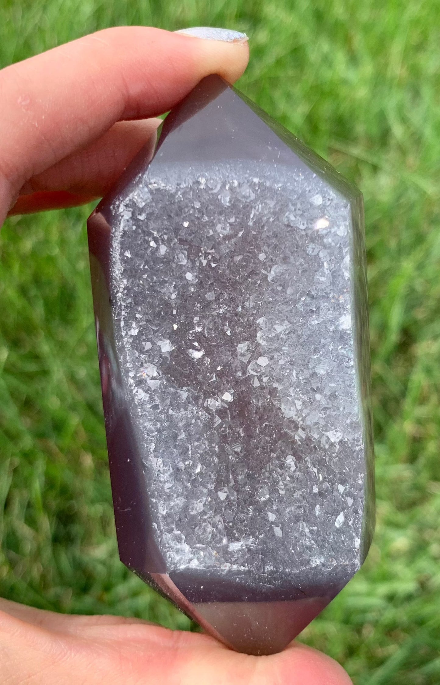 Double Terminated Druzy Agate