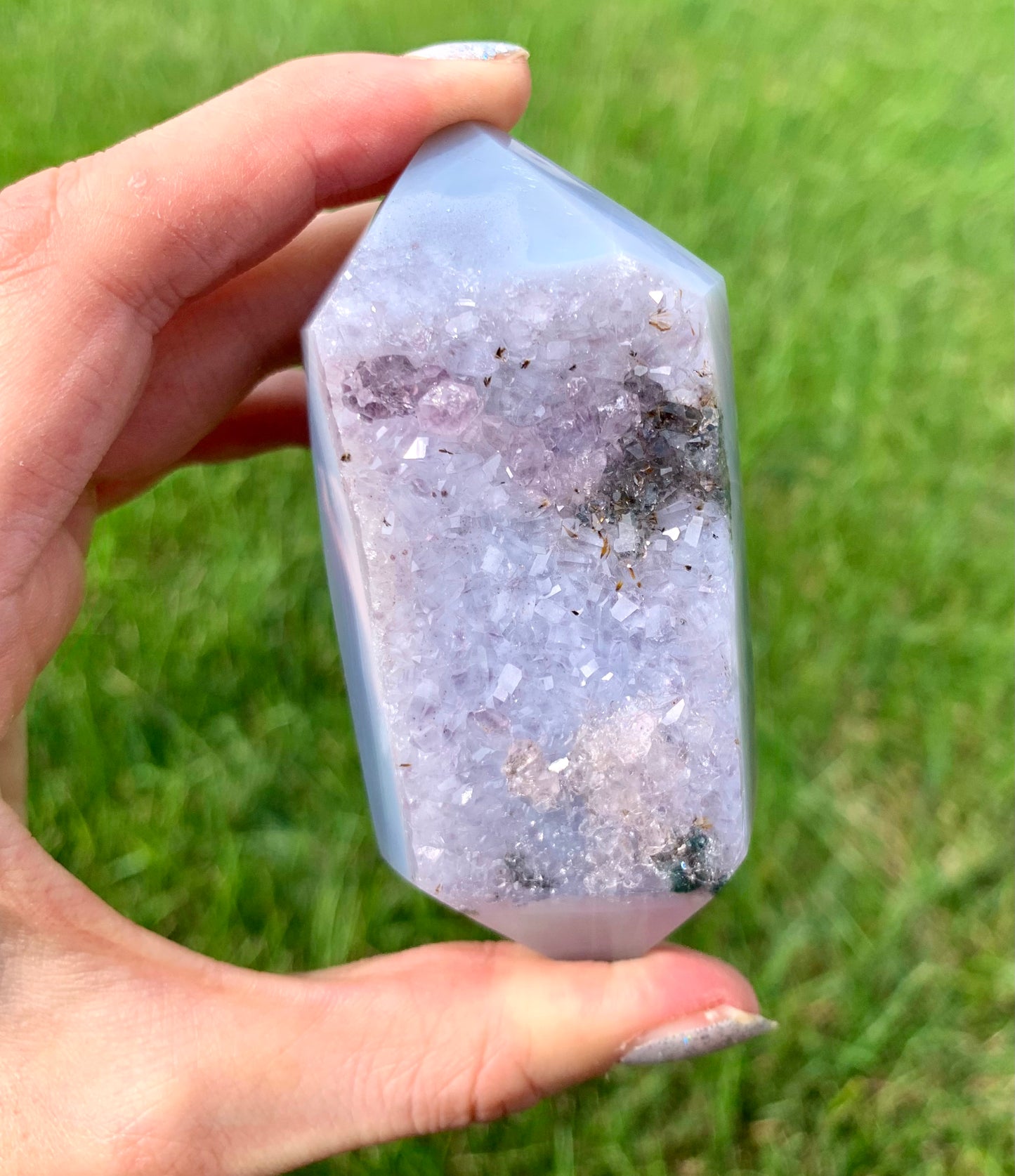 Double Terminated Druzy Agate