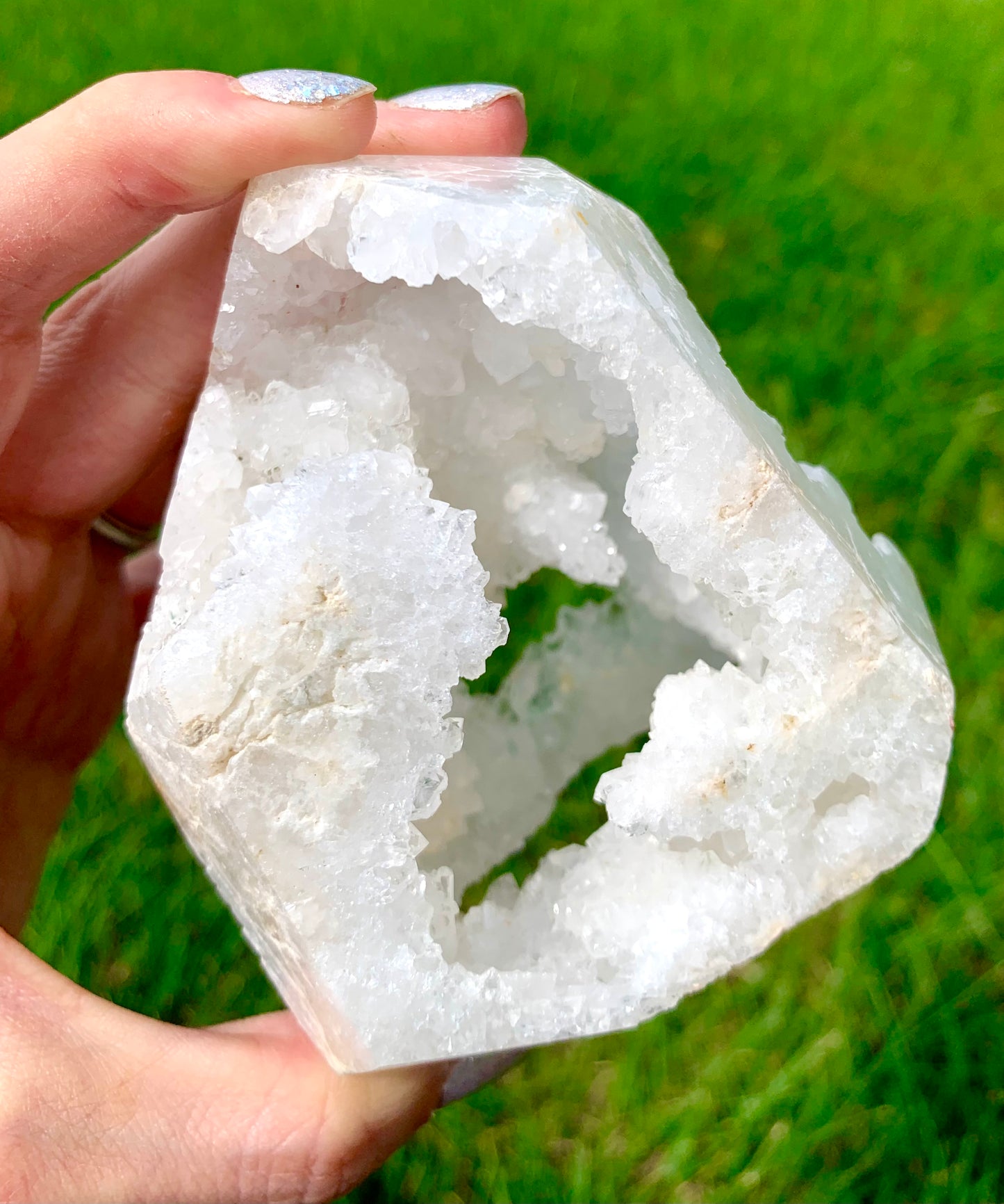 Quartz Tower with Druzy Cave