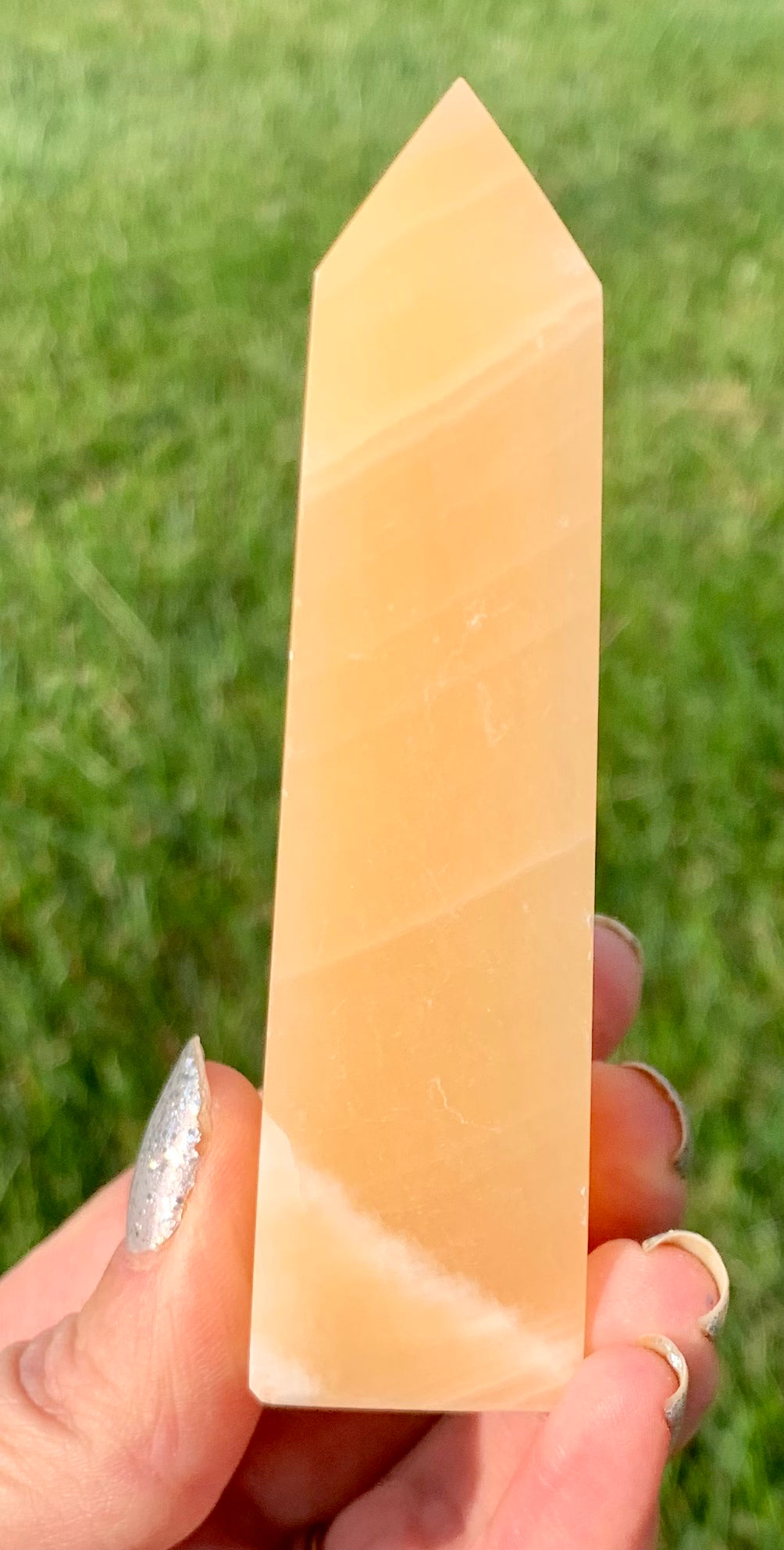 Orange Banded Calcite Tower