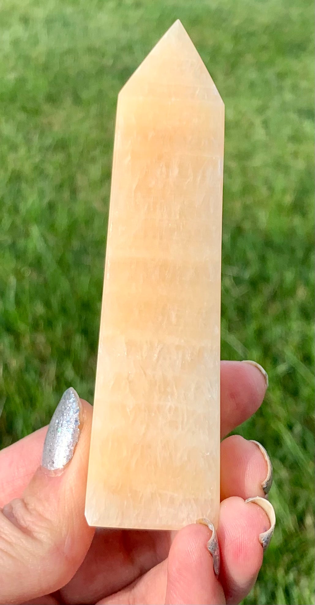 Orange Banded Calcite Tower