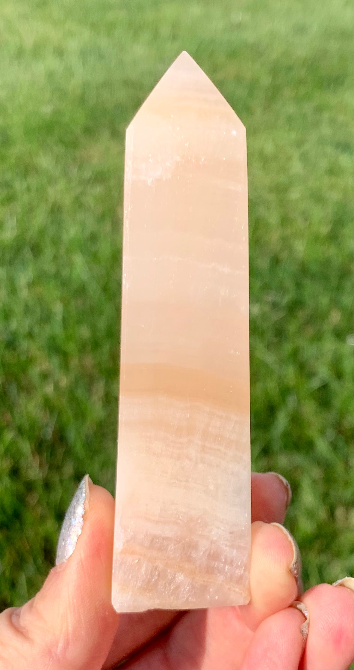 Orange Banded Calcite Tower