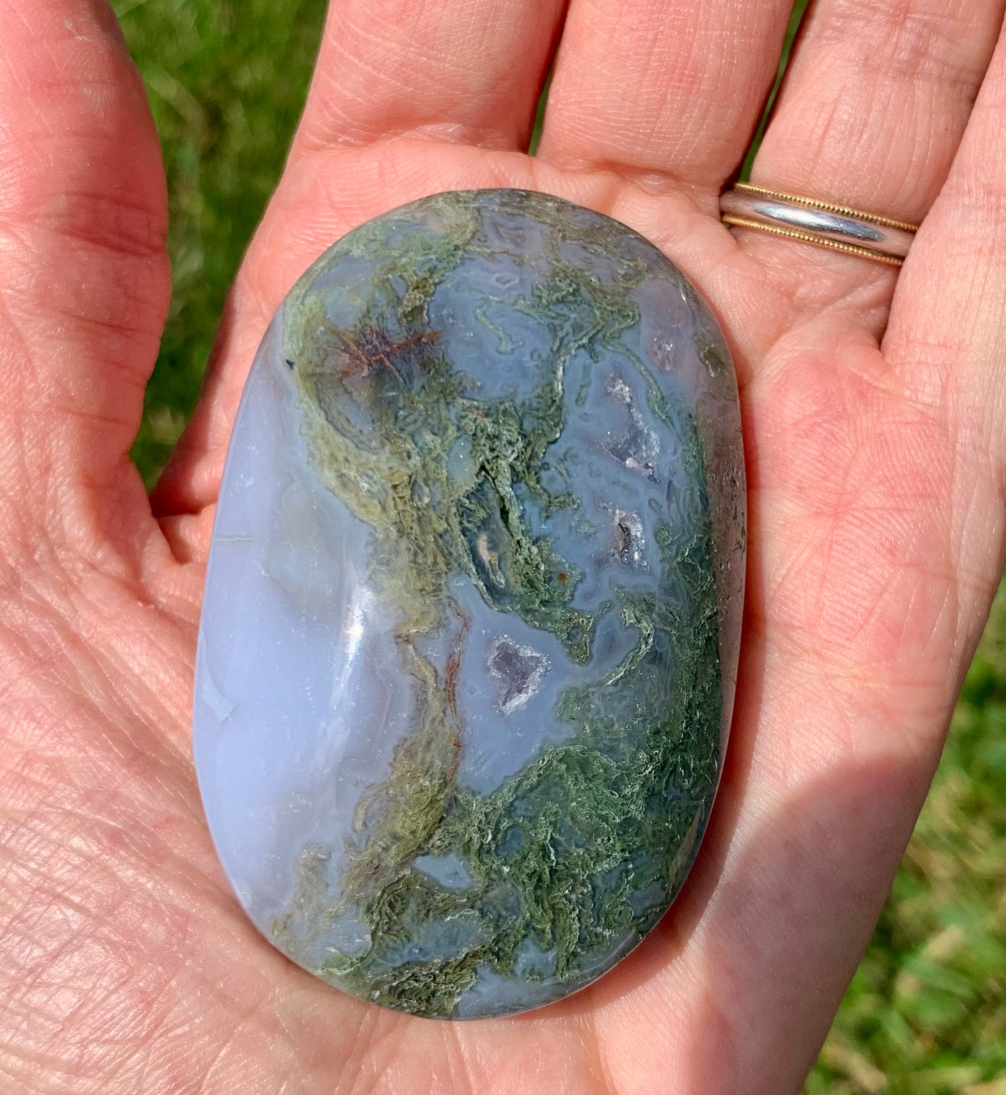 Moss Agate Palmstone
