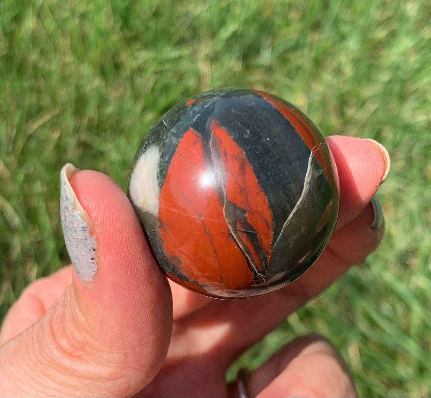 African Bloodstone Sphere