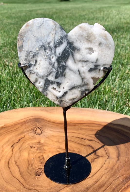 Sphalerite Heart on Stand