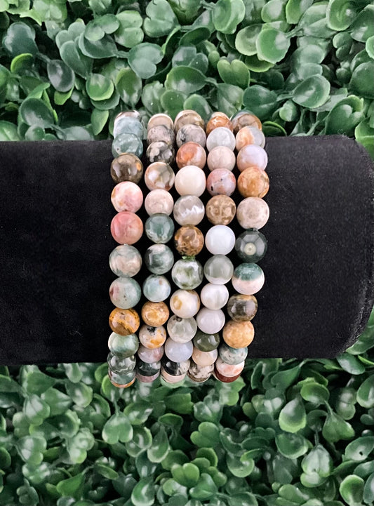 Sea Jasper (Orbicular) Bracelet