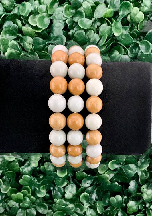 Alashan Agate (Yellow & Cream) Bracelet