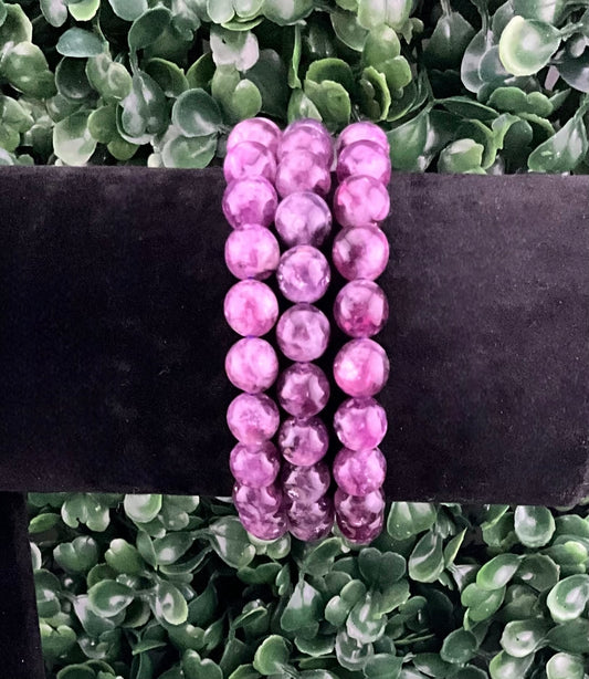 Lepidolite (Purple Mica) Bracelet (HQ)