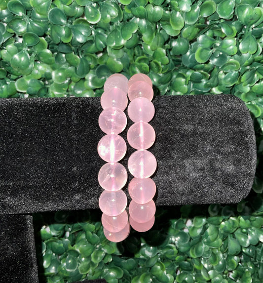 Rose Quartz with Star Flash Bracelet