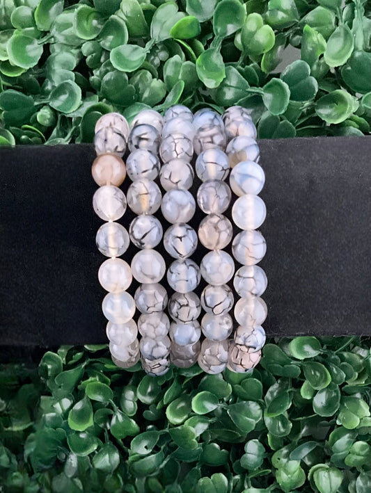 Dragon Vein Agate Bracelet