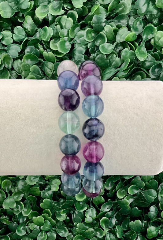 Fluorite (Blue & Purple) Bracelet