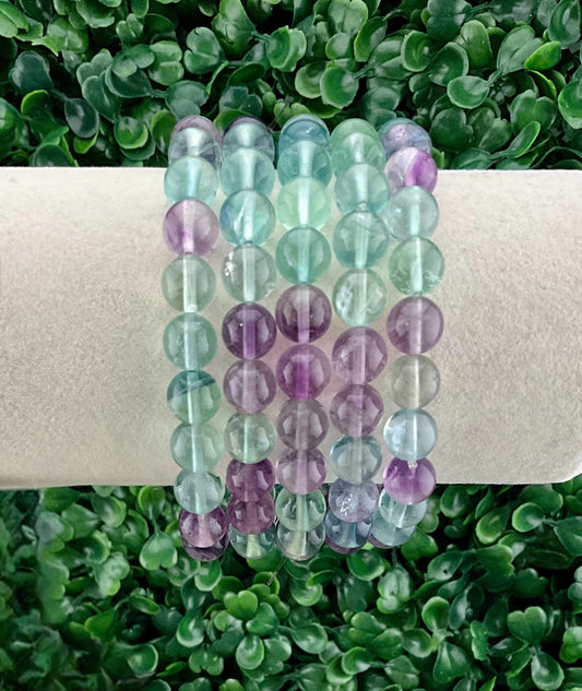 Fluorite (Green & Purple) Bracelet