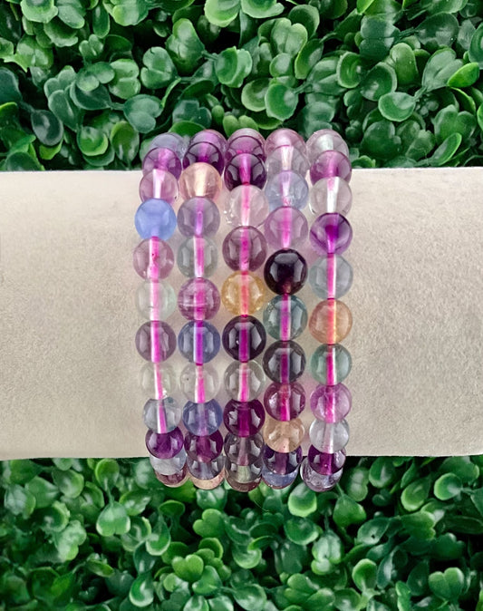 Fluorite (Rainbow) Bracelet (Style A)