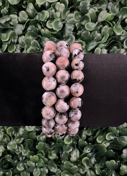 Moonstone, Sunstone, Larvakite Mix Bracelet