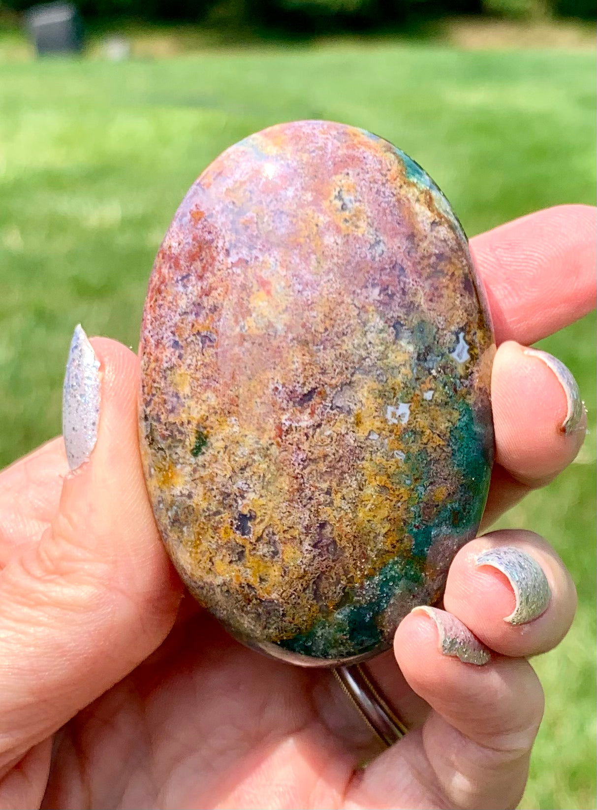 Ocean Jasper Palmstone