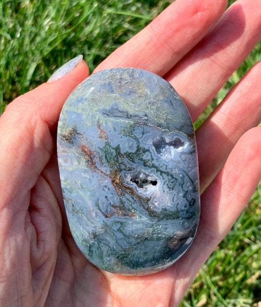 Moss Agate Palmstone