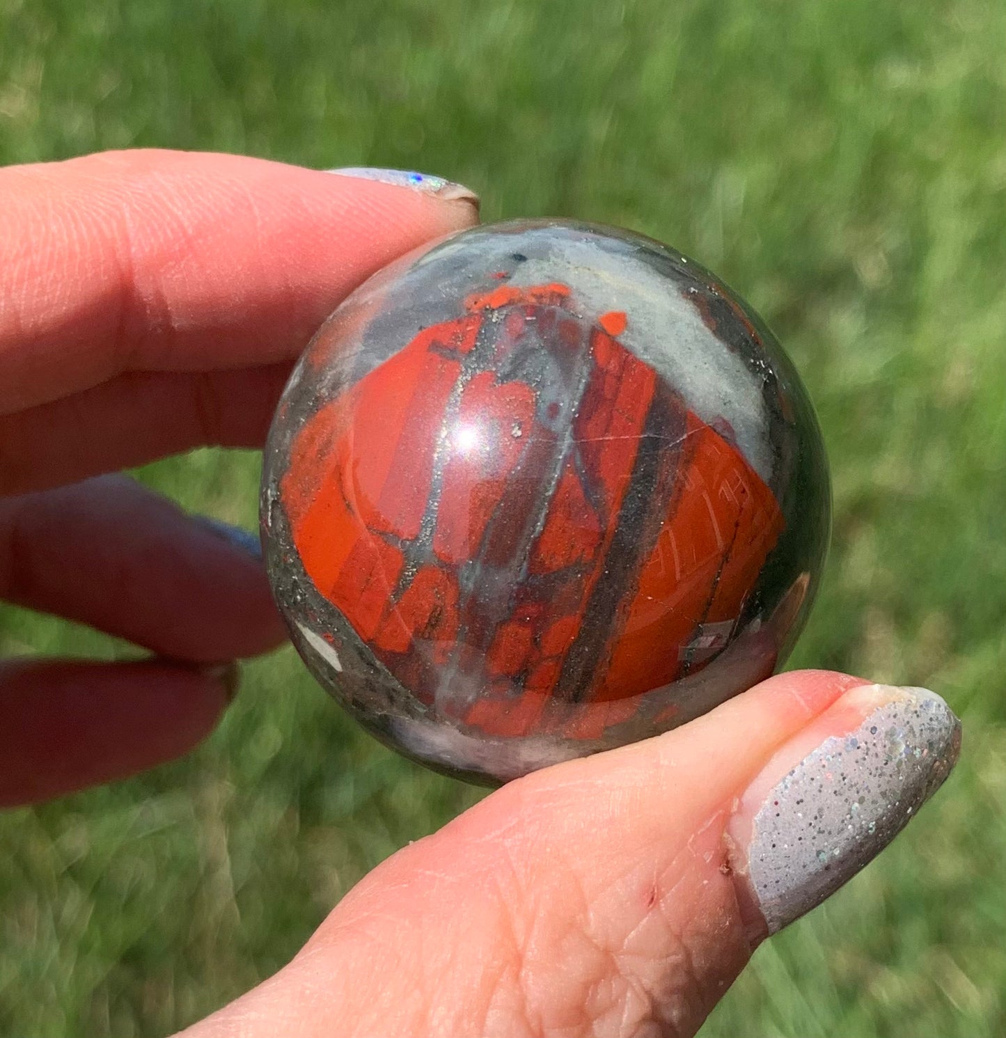 African Bloodstone Sphere