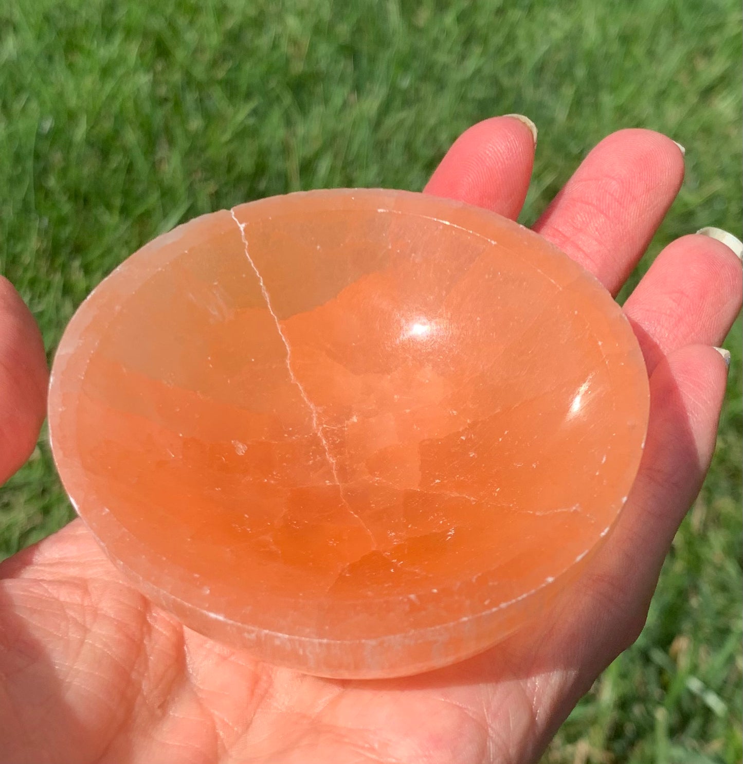 Orange Selenite Bowl